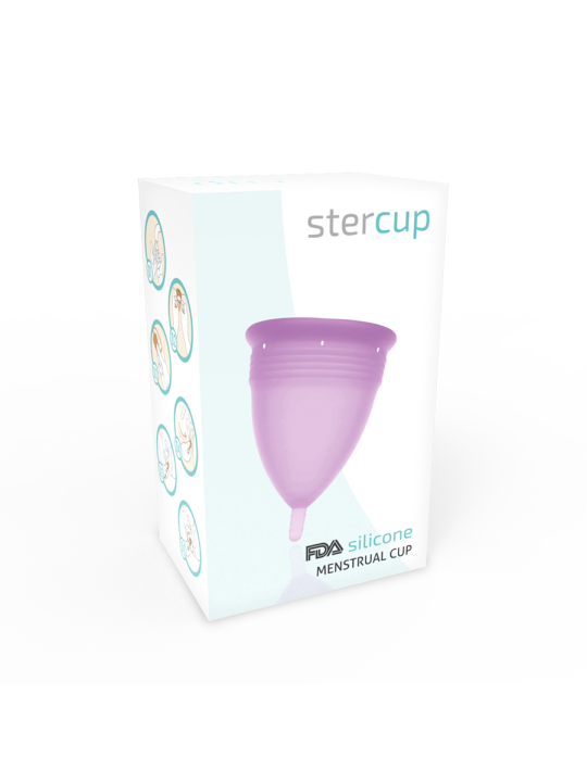 STERCUP COPPE MESTRUALI - MISURA L -  LILLA - SILICONE FDA