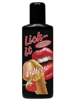 LUBRIFICANTE AROMA FRAGOLA "LICK-IT" - 50 ML