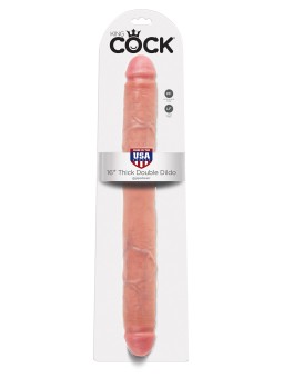 FALLO DOPPIO ULTRA REALISTICO PIPEDREAM \"KING COCK THICK DOUBLE DILDO\" - 44 CM