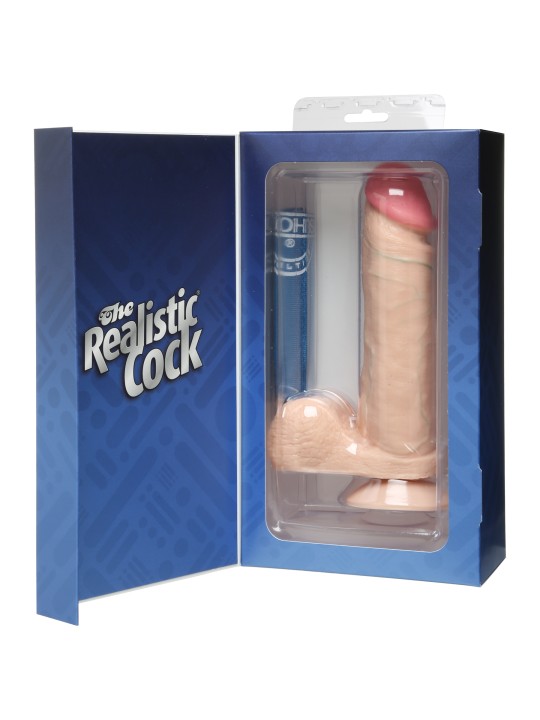 FALLO REALISTICO CON TESTICOLI DOC JOHNSON \"REALISTIC COCK 8\"