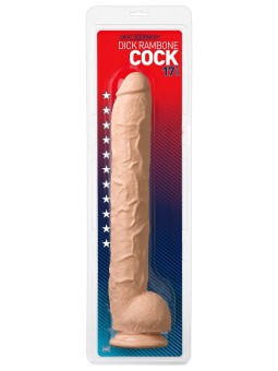 FALLO ENORME CON VENTOSA DOC JOHNSON "DICK RAMBONE" - CARNE - 42.5 CM