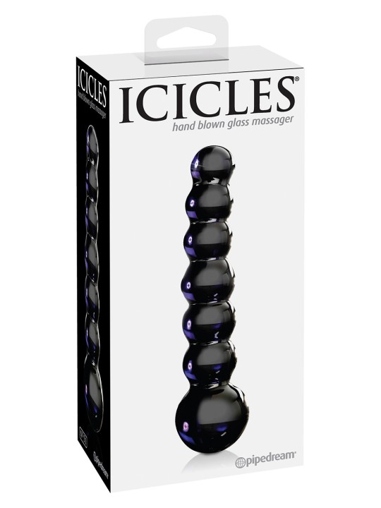 DILDO ANALE IN VETRO PIPEDREAM \"ICICLES NO. 51\" VIOLA