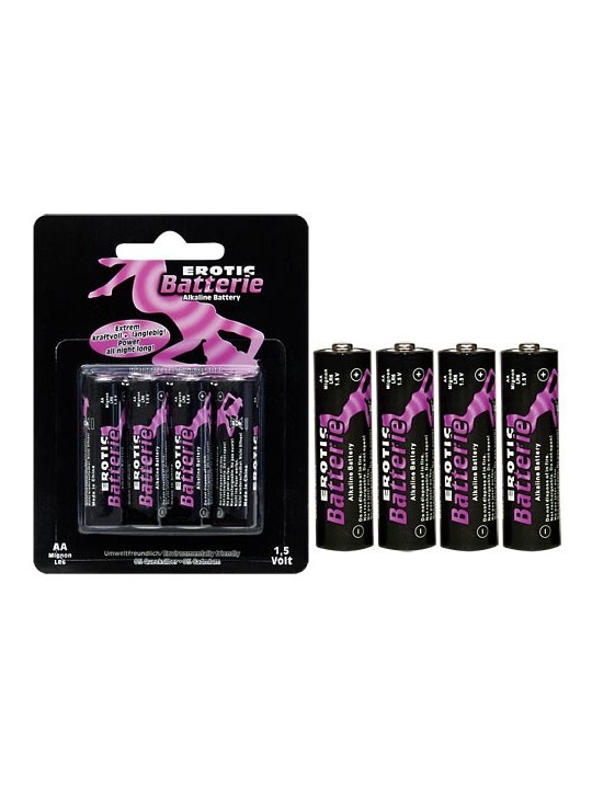 BLISTER 4 BATTERIE EROTIC STILO "AA"