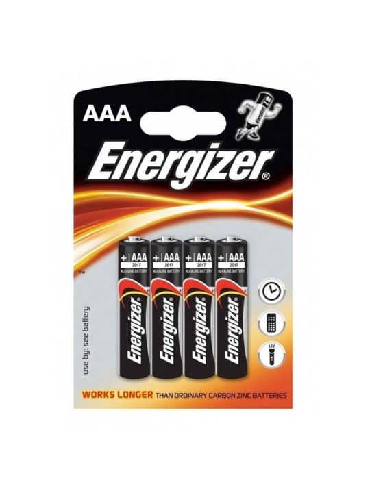 BLISTER 4 BATTERIE ENERGIZER ALKALINE POWER BATTERY AAA LR03