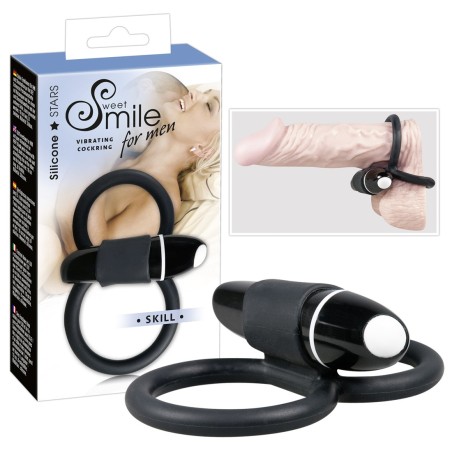 COLLARE E ANELLO FALLICO VIBRANTE SMILE COCK