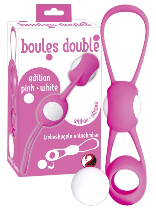 PALLINE DELL'AMORE IN SILICONE "BOULES DOUBLE" ROSA