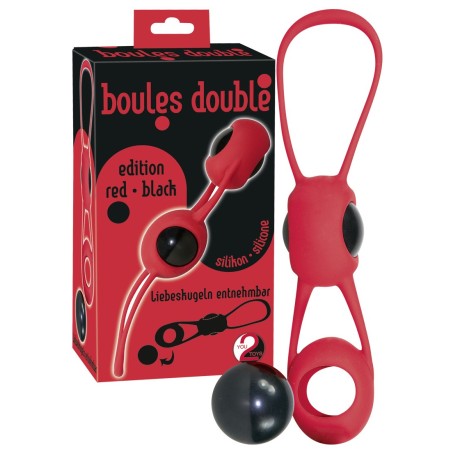 PALLINE DELLAMORE IN SILICONE \BOULES DOUBLE\ ROSSO