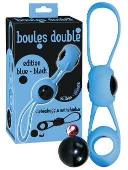 PALLINE DELLAMORE IN SILICONE \BOULES DOUBLE\ BLU