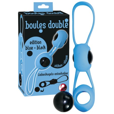 PALLINE DELLAMORE IN SILICONE \BOULES DOUBLE\ BLU