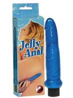 VIBRATORE MULTI-VELOCITA' "JELLY ANAL" BLU