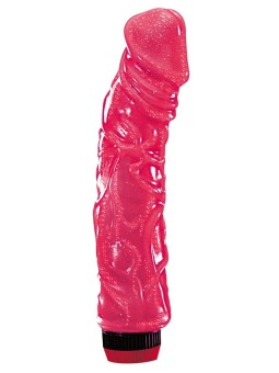 VIBRATORE MULTI-VELOCITA' "BIG JELLY" ROSSO - 23 CM