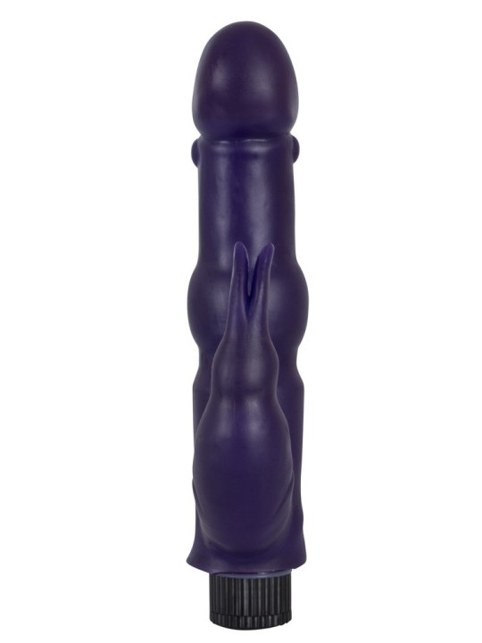 VIBRATORE JELLY CON STIMOLATORE CLITORIDEO BIGGI "LUSTBUNNY"