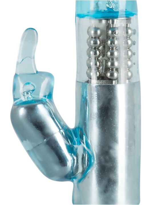 VIBRATORE RABBIT "CRAZY CLIT TICKLER" BLU - 21.5 CM