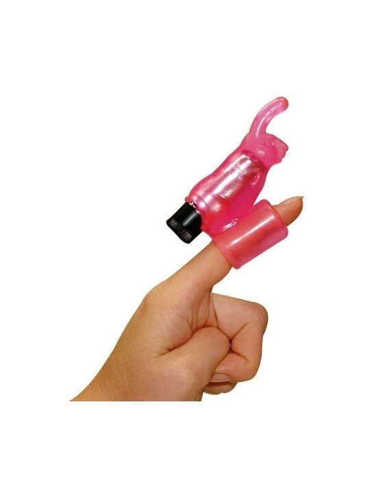 VIBRATORE FINGER CON STIMOLATORE CLITORIDE "RABBIT VIBE"