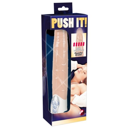 VIBRATORE REALISTICO CON SPINTA PUSH IT CARNE