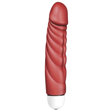 VIBRATORE REALISTICO CON RILIEVI AD ONDA MR. PERFECT ROSSO - 18 CM