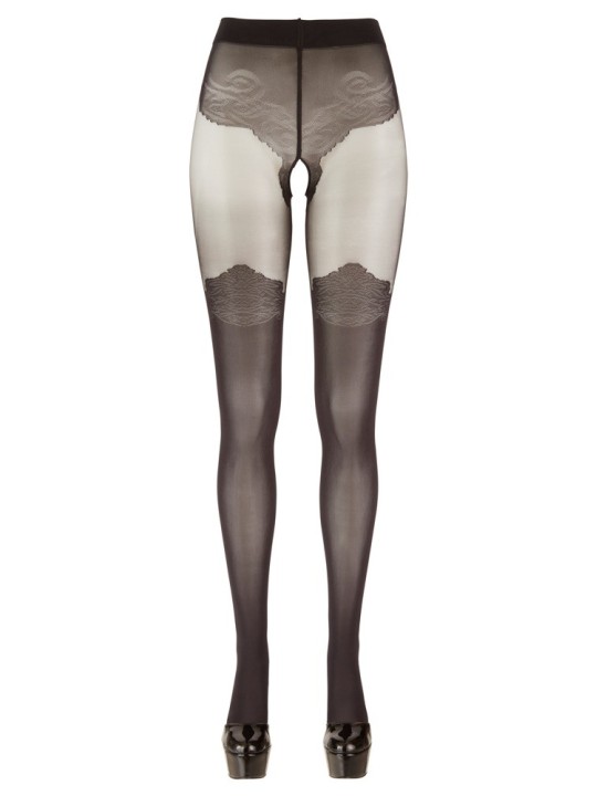 COLLANT SEXY APERTI FANTASIA "COTTELLI LEGWEAR" - COLORE NERO