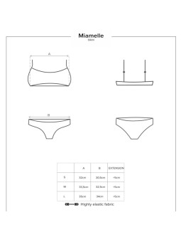 SEXY BIKINI OBSESSIVE "MIAMELLE SWIMWEAR" NERO