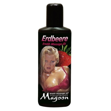 OLIO PER MASSAGGIEROTICI - AROMA FRAGOLA - MAGOON SOLUBILE IN ACQUA - 100 ml