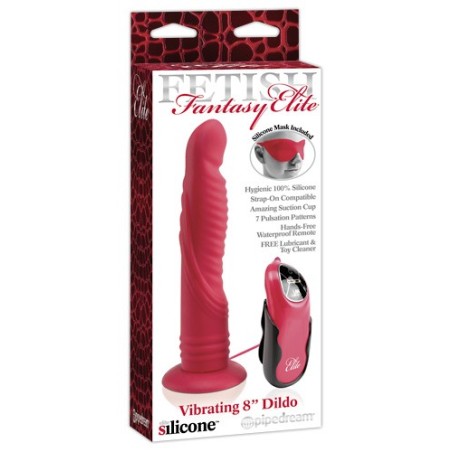 FALLO VIBRANTE FETISH FANTASY IN SILICONE VIBRATING 8 ROSSO