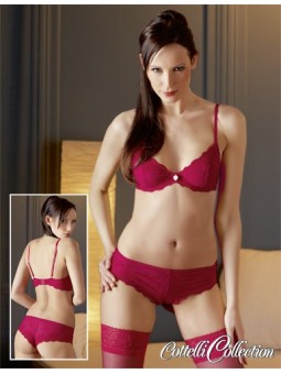 COORDINATO ROSSO REGGISENO E BRASILIANO \"KATHY\"