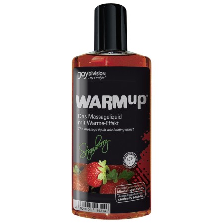 OLIO PER MASSAGGI ALLA FRAGOLA CON EFFETTO CALORE WARMUP - 150 ML