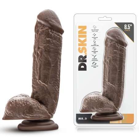 FALLO REALISTICO DR. SKIN MR D COCK 8.5 CHOCOLATE