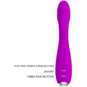 PRETTY LOVE - VIBRATORE ELETTROSHOCK RICARICABILE HECTOR IMPERMEABILE VIOLA - immagine 6