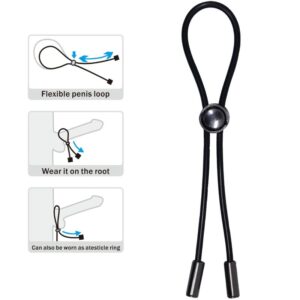 PRETTY LOVE - ANELLO PER PENE E TESTICOLI CON CORDONCINO - immagine 3