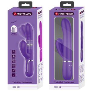 PRETTY LOVE - VIBRATORE MULTIFUNZIONE G-SPOT VIOLA - immagine 4