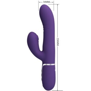 PRETTY LOVE - VIBRATORE MULTIFUNZIONE G-SPOT VIOLA - immagine 2