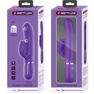 PRETTY LOVE - VIBRATORE CONIGLIO CON VIOLA DA LECCARE - immagine 4