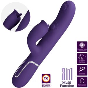 PRETTY LOVE - VIBRATORE CONIGLIO CON VIOLA DA LECCARE - immagine 3