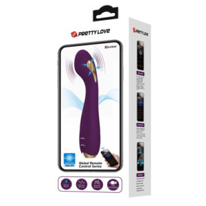 PRETTY LOVE - HECTOR VIBRATORE ELETTROSHOCK BY APP CONTROL VIOLA - immagine 6