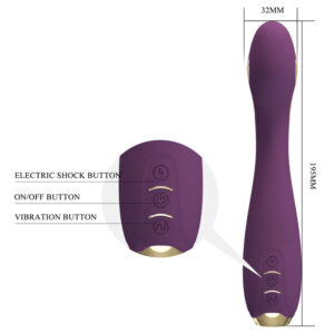 PRETTY LOVE - HECTOR VIBRATORE ELETTROSHOCK BY APP CONTROL VIOLA - immagine 4