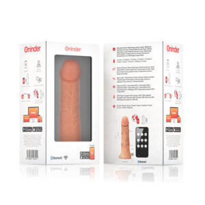 ONINDER - DILDO VIBRATORE GRANDE BOGOTÁ 9 VELOCITÀ NATURALE 22 CM -O- 4.5 CM - APP GRATUITA - immagine 7