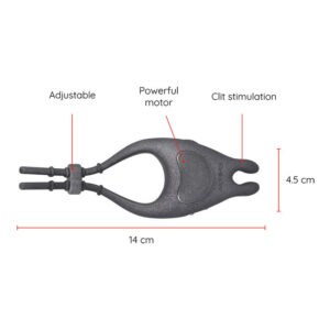 ONINDER - ANELLO VIBRATORE REGOLABILE RICARICABILE PAMPA CON STIMOLATORE CLITORIDE 10 VELOCITÀ - APP GRATUITA - immagine 4