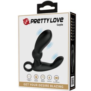 PRETTY LOVE - CAYLA VIBRATORE ANALE MASSAGGIATORE NERO - immagine 9