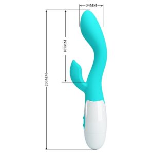 PRETTY LOVE - VIBRATORE BRIGHTY G-SPOT VERDE ACQUA - immagine 7