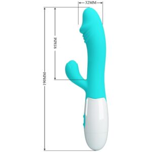 PRETTY LOVE - VIBRATORE SNAPPY G-SPOT VERDE ACQUA - immagine 6