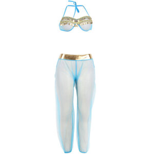 SUBBLIME - SET DE LENCERIA INDIA STYLE AZUL S/M - immagine 4