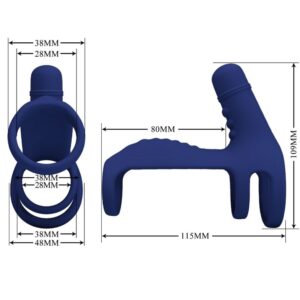 PRETTY LOVE - ANELLO VIBRANTE ELISH CON ESTENSIONE BLU - immagine 4