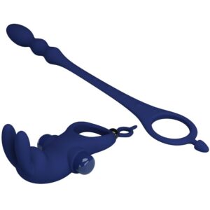 PRETTY LOVE - AYAD ANELLO VIBRATORE RABBIT CON SPINA BLU - immagine 7