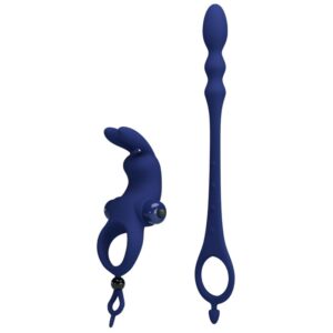 PRETTY LOVE - AYAD ANELLO VIBRATORE RABBIT CON SPINA BLU - immagine 5