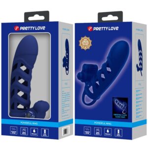 PRETTY LOVE - ALTAF ANELLO VIBRATORE CON GUAINA IN SILICONE BLU - immagine 10