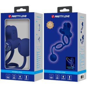 PRETTY LOVE - REMINGTON DOPPIO ANELLO VIBRANTE CON SPINA BLU - immagine 10