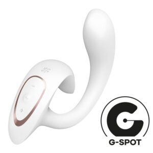 SATISFYER - G FOR GODDESS 1 VIBRATORE CONIGLIO BIANCO - immagine 2