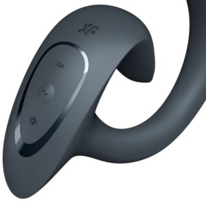 SATISFYER - G FOR GODDESS 1 VIBRATORE CONIGLIO GRIGIO SCURO - immagine 3