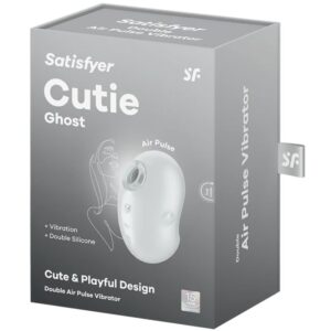 SATISFYER - CUTIE GHOST VIBRATORE LAY-ON BIANCO - immagine 5