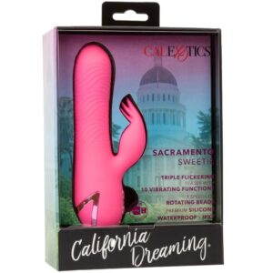 CALEXOTICS - SACRAMENTO SWEETIE VIBRATORE RABBIT PINK BY CALIFORNIA DREAMING - immagine 10